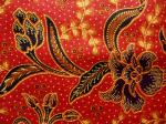 Tissu batik AB-POINT rouge